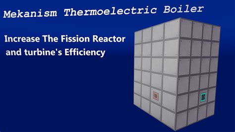 Minecraft Mekanism Tutorial: Thermoelectric Boiler - YouTube