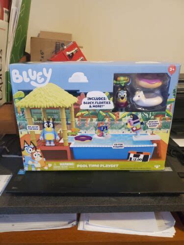 BLUEY Pool Time Playset with BLUEY Floaties Figures Accessories Diving Board NIB | #4662959696