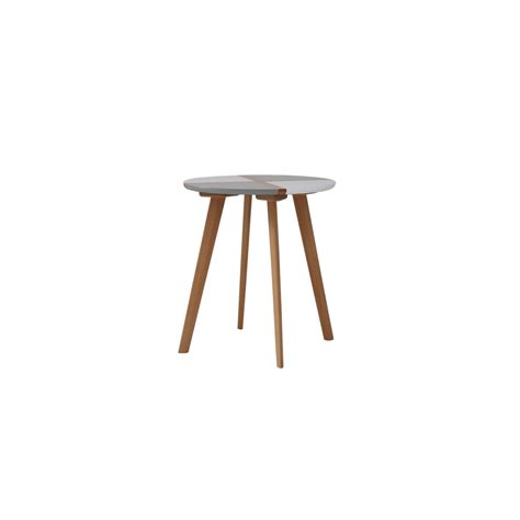 Wooden and metal coffee table Lucina - Modern Side Table