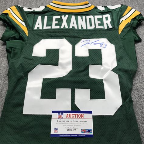 NFL - Packers Jaire Alexander Signed Authentic Jersey Size 44 | The ...