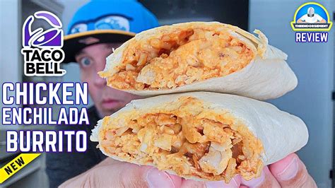 Taco Bell® Chicken Enchilada Burrito Review! 🌮🔔🐔🌯 | NEW Burrito Alert! | theendorsement - YouTube