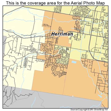 Aerial Photography Map of Herriman, UT Utah