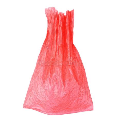 Red Plastic Bag Isolated On White Stock Image - Image of garbage, black: 101615739