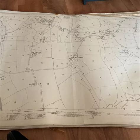 LARGE ANTIQUE ORDNANCE Map SUFFOLK - Near Stowmarket - OLD NEWTON Area 1904 £20.00 - PicClick UK