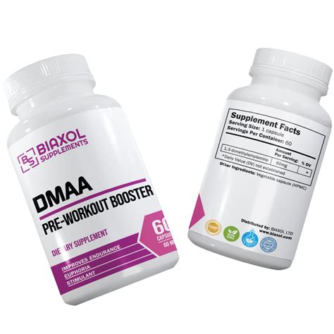 Biaxol Supplements: 60mg DMAA Capsules (1,3-Dimethylamylamine ...