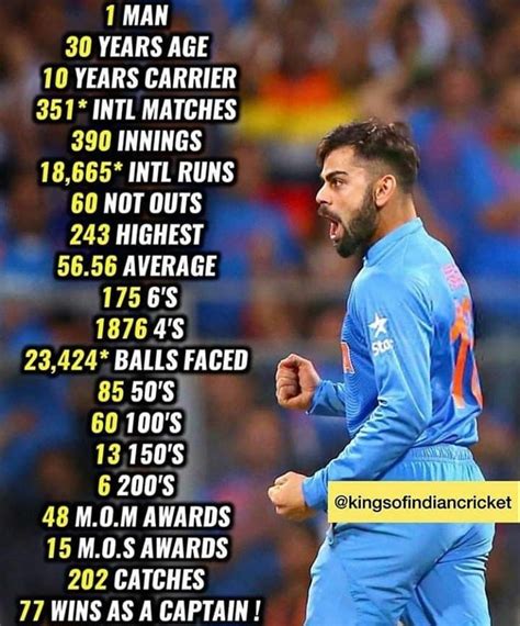 Records r meant for him... 😊 #King Kohli... 💕💓 | Virat kohli instagram ...