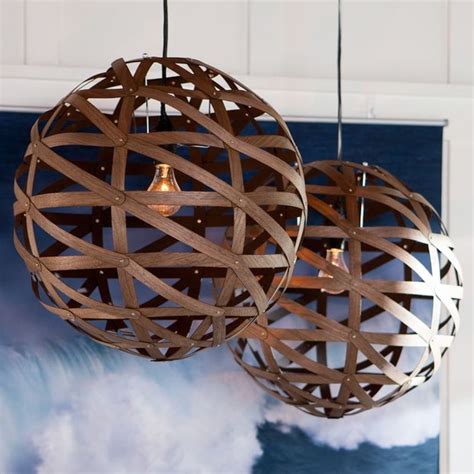 Austen Wood Veneer Pendant - Modern - Pendant Lighting - by PBteen