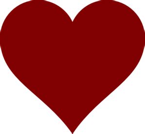 Maroon Heart Clip Art at Clker.com - vector clip art online, royalty ...