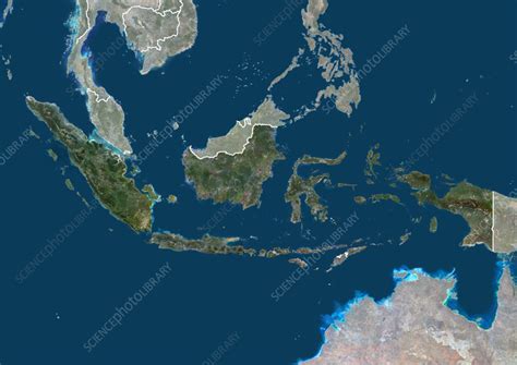 Indonesia, satellite image - Stock Image - C059/1251 - Science Photo Library