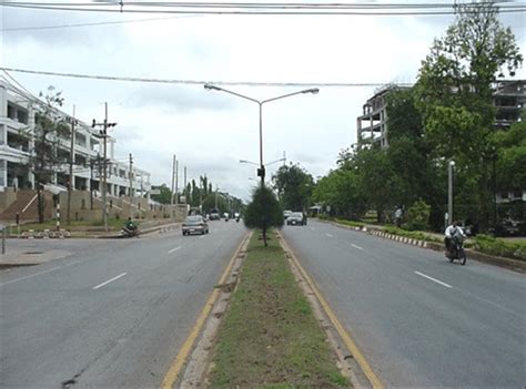 The before improvement conditions of a collector road in front of the ...