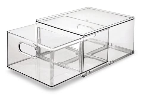 The Home Edit by iDESIGN Clear Stackable Divided Customizable Storage Drawer, 11.5-L | Canadian Tire