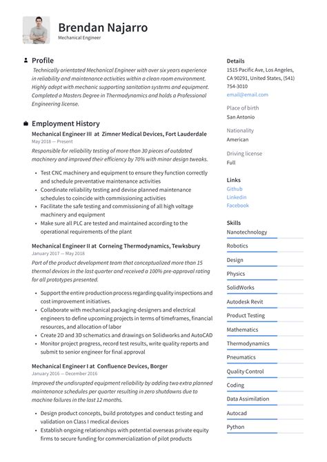 Mechanical Engineer Resume & Writing Guide | +12 Templates | PDF