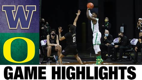 Washington vs Oregon Highlights | College Basketball Highlights 2021 - Win Big Sports