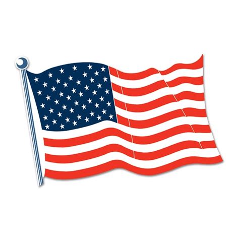 American Flag Cutout 25 in - PartyCheap