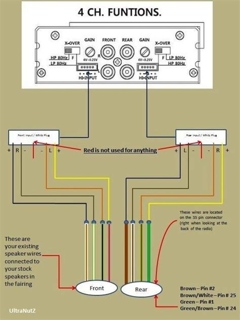 street glide speaker wire colors