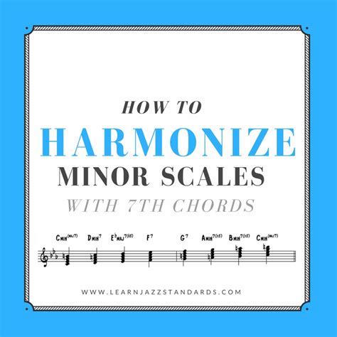 How to Harmonize Minor Scales With 7th Chords - Learn Jazz Standards