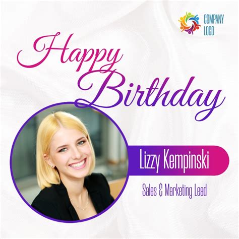 Corporate Birthday Card Template | PosterMyWall