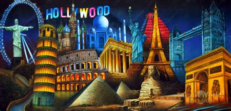 Famous World Landmarks Backdrop Rentals | TheatreWorld®