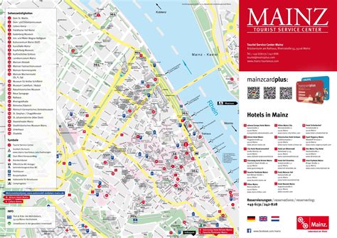 Mainz tourist attractions map