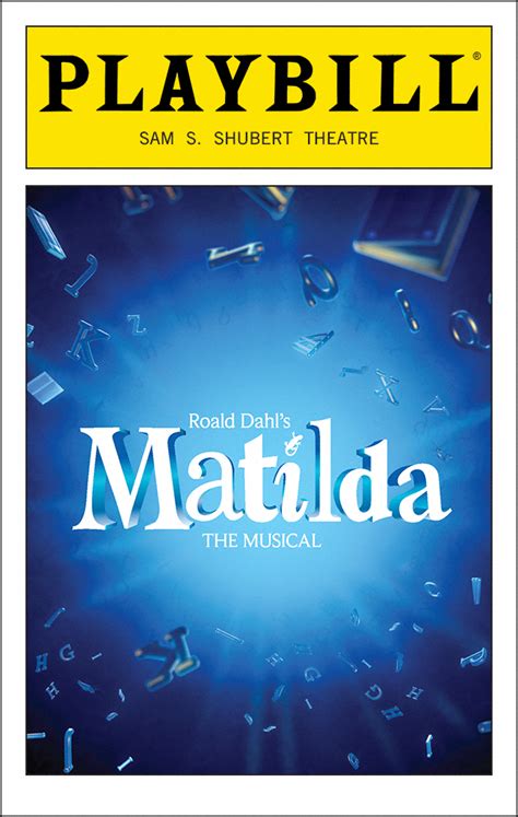 Matilda The Musical (Broadway, Sam S. Shubert Theatre, 2013) | Playbill