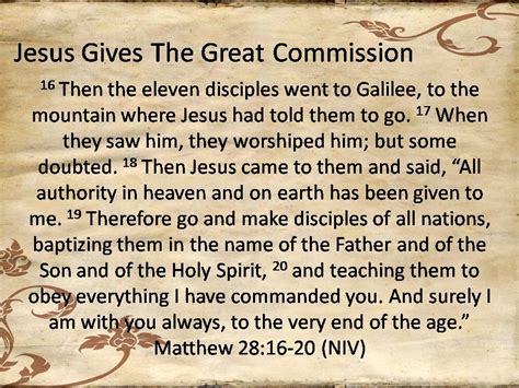 The Great Commission – Victory Baptist Church