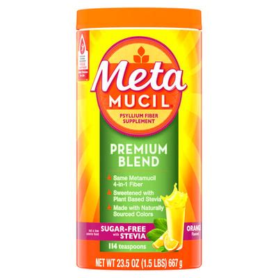 Metamucil - Metamucil, Premium Blend - Premium Blend Daily Fiber Supplement, Psyllium Husk Fiber ...