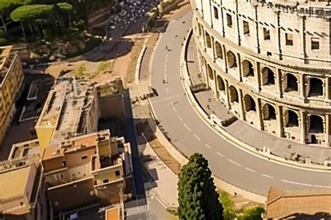 Premium AI Image | aerial drone photo of iconic ancient roman gladiatorial arena world famous ...