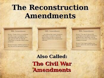 Reconstruction - The Reconstruction Amendments by Alta's Place | TpT