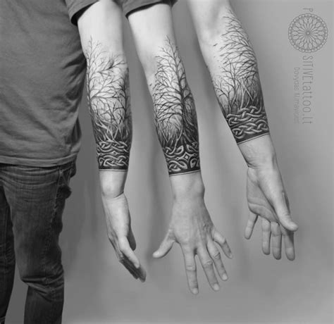 Forest sleeve on forearm or upper arm tattoo designs – Artofit