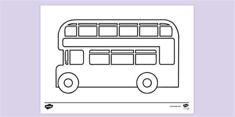 FREE! - Off Site Visit Bus Colouring Sheet | Colouring Pages