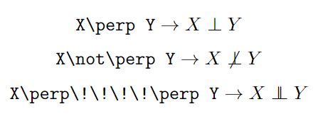 Perpendicular ( , ⫫) and Not Perpendicular ( ̸) symbol in LaTeX - CodeSpeedy