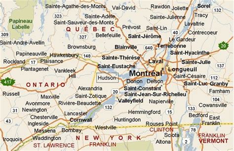 Hudson, Quebec area map & More