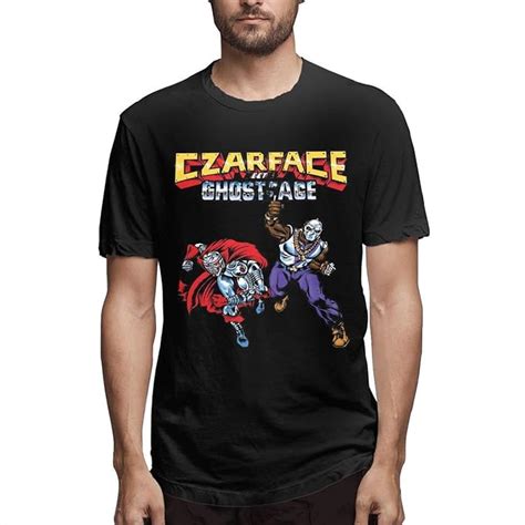 Amazon.com: Czarface & Ghostface Killah-Czarface Meets Ghostface T Shirt Sports Mens Short ...