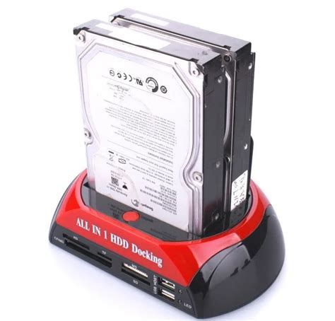 (1 set) 2.5" 3.5" 2 SATA 1 IDE HDD Hard Disk Drive Twin Dual Docking ...