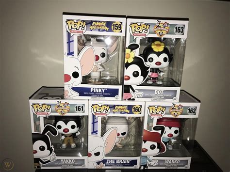 Animaniacs Wakko, Yakko, Dot, Pinky and the Brain Funko Pop Lot of 5 ...