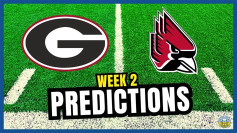 Georgia vs. Ball State PREDICTIONS | 2023 College Football Predictions ...