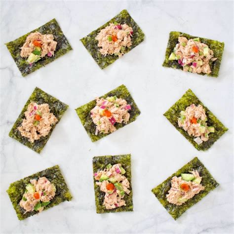 Spicy Tuna Seaweed Bites — Kale Me Maybe