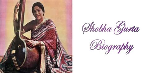 Shobha Gurtu Biography in English Pdf Life Story 1925-2004