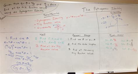 The Pythagorean Identity - Ms. Lundberg's Math Page