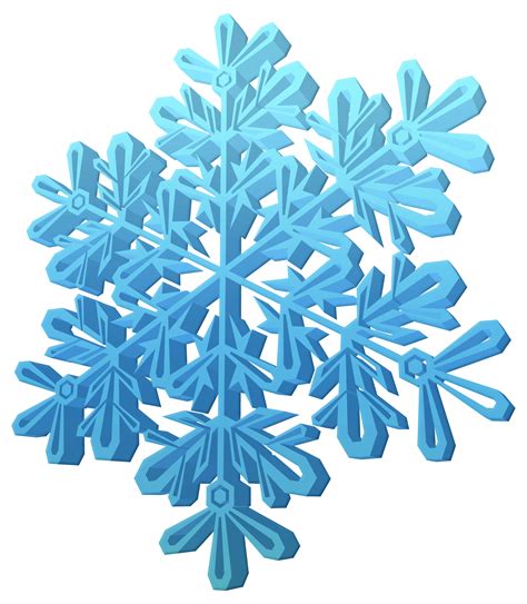 3D Snowflake PNG Clipart Image | Gallery Yopriceville - High-Quality ...