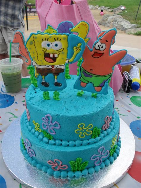 spongebob squarepants cakes | Behold the Spongebob Squarepants cake I made for my nieces ...