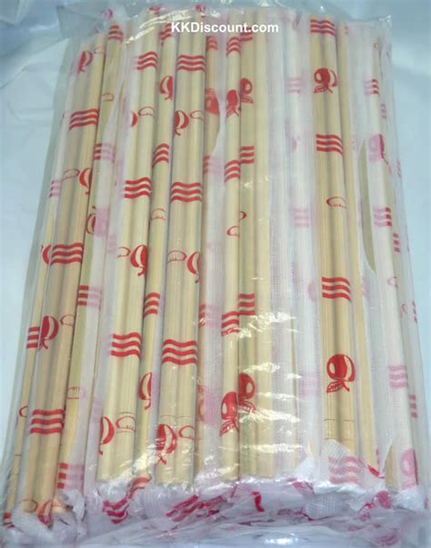 Round Individual Sealed Disposable Bamboo Chopsticks Pack - K. K. Discount Store