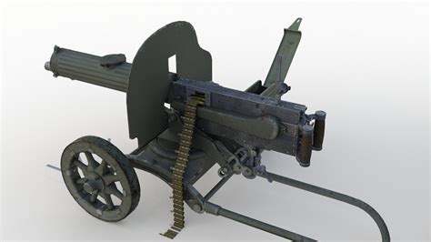 ArtStation - Maxim machine gun | Resources