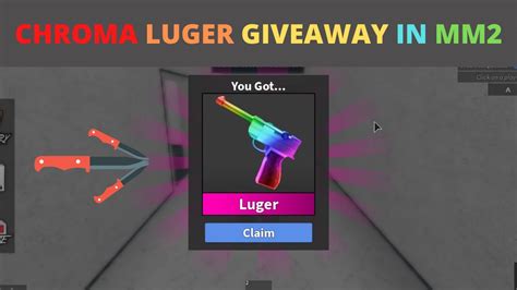 HOW TO GET FREE CHROMA LUGER GODLY GUN IN ROBLOX MM2 | NEW ROBLOX MM2 ...