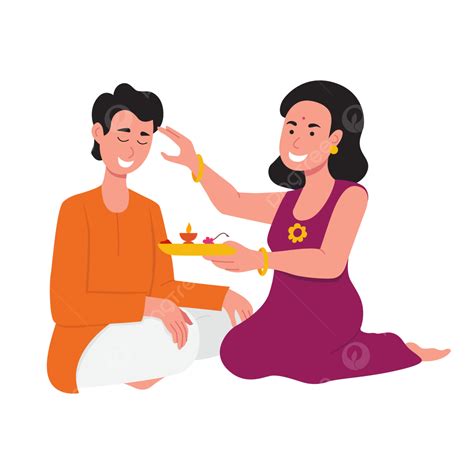 Sister Tying Rakhi On Brothers Wrist Festival Vector, Relationship, Brother And Sister, Rakhi ...