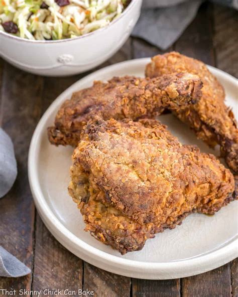 Easy Southern Fried Chicken Recipe - That Skinny Chick Can Bake