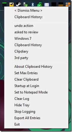 Windows 7 Clipboard History