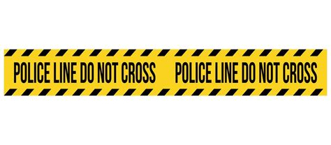 Police line do not cross. Barrier tape. Crime scene border. Safety type. Accident restriction ...