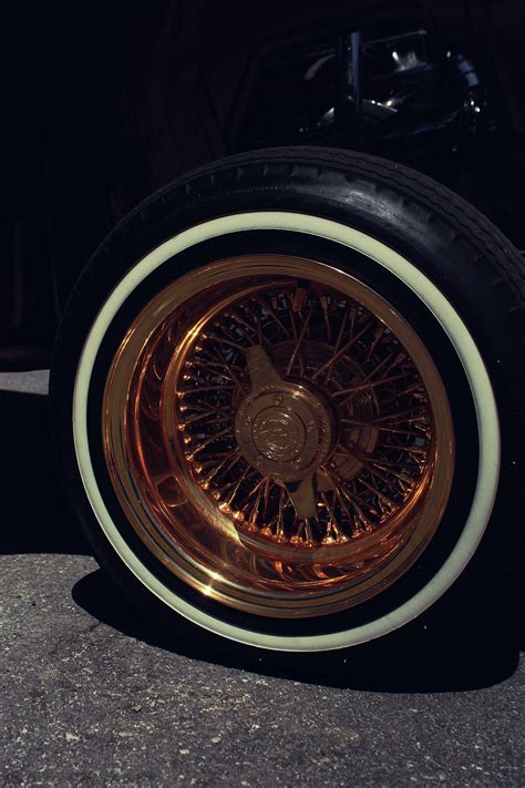 Black Alloy Wheel of White Car · Free Stock Photo