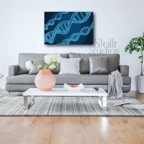 DNA Art Dna Canvas Dna Artwork Dna Painting Dna Art DNA Wall Art Dna ...